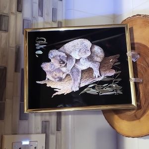 Vintage Kafka Gold Foil Kuala Print 8x10 1985